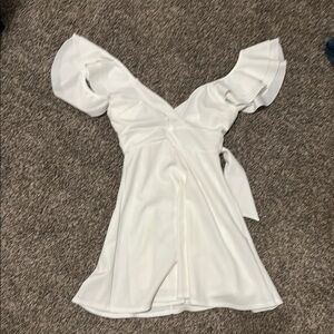 Altard State White Sweetheart Midi Dress